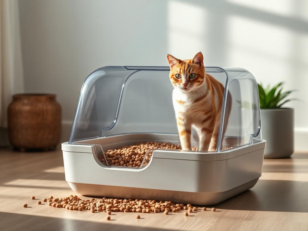 Pellets para arena de gato